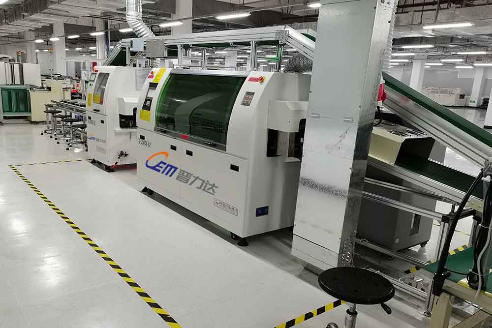 臺(tái)灣英華達(dá)集團(tuán)采購(gòu)我司一條插裝焊接整線（包含外置噴霧波峰焊焊接機(jī)，插件線，接駁臺(tái)，ICT測(cè)試機(jī)）